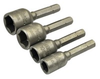 Makita B-57554 SteckschlüSsel - Set 4-Tlg Magnetisch 1/4 -8 - 10 - 12 - 13