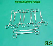 100 Pcs Hemostat Locking Forceps 5" Curved