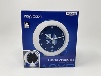 PlayStation Light Up Alarm Clock by Paladone Battery Powered PS4 Brand New