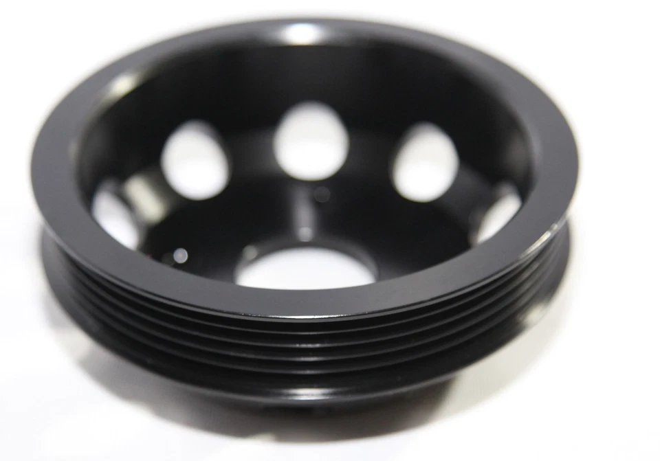 Kit de polea de manivela EMUSA aluminio rendimiento negro para Nissan 240SX S14 S15 SR20 Foto 4 de 4