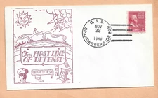 U.S.S.  SPANGENBERG NOV 22,1946 FIRST LINE DEFENSE   NAVAL COVER