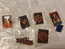 7 Vintage 1990's VP Veiled Prophet Fair Sant Louis Arch Lapel or Hat Pin