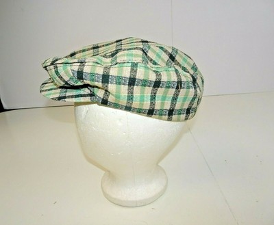 green newsboy hat