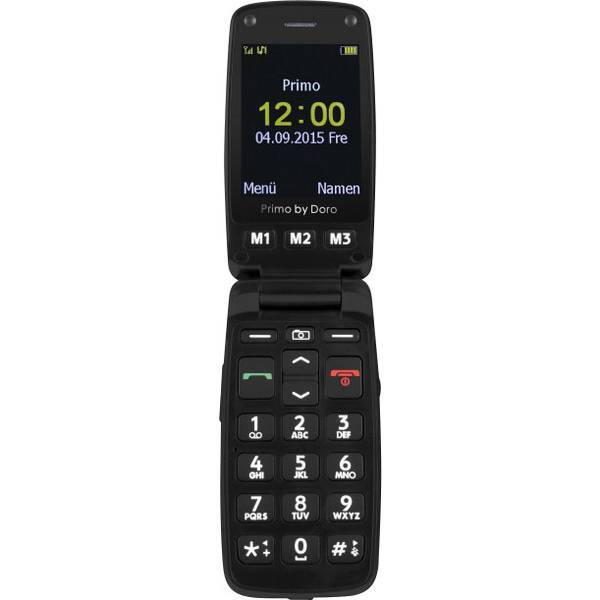 Primo by DORO 360090  Cellulare a conchiglia senior  406 Stazione di ricarica, P