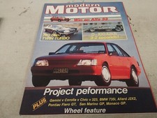 Aug 1985 Modern Motor Magazine JAGUAR XJS Commodore Gemini CIVIC 323 Corolla 