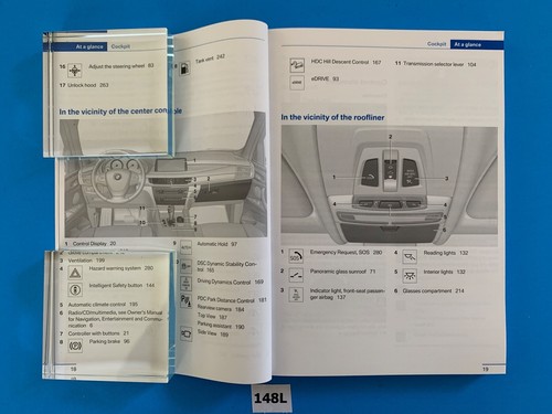 2018 BMW X5 Hybrid 40e xDrive PHEV Owners Manuals Supplement Books Set, OEM Case - Picture 9 of 11