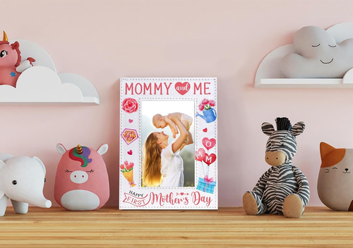 First Mothers Day Picture Frame for New Mom from Daughter Son Baby Mom to Be Gif - Picture 5 of 12