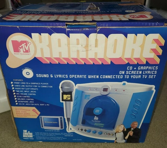 NEW MTV KARAOKE The Singing Machine SMGK1000 Open Box eBay
