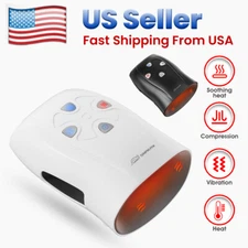 Snailax Hand finger Palm Massager Machine with Heat - Personal Electric Massager
