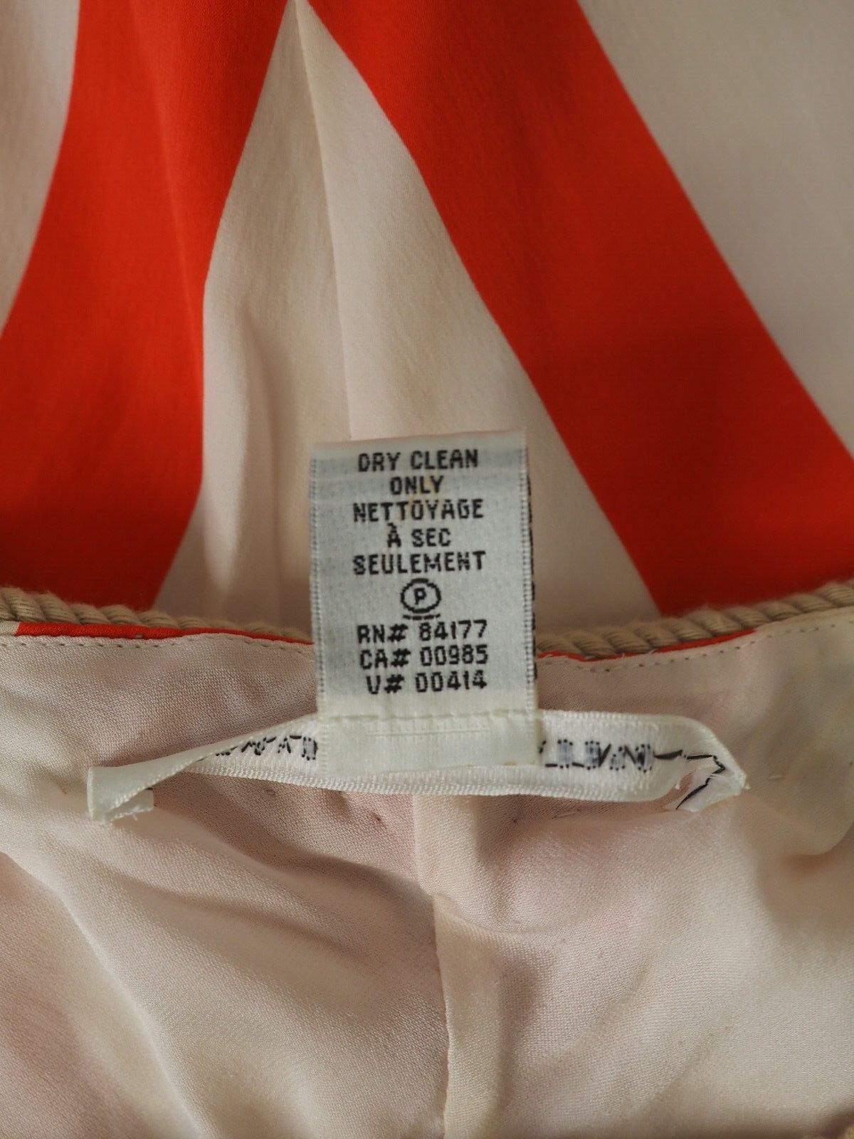 Diane Von Furstenberg Dress Red/Cream US size 4 Pre-Owned image 7