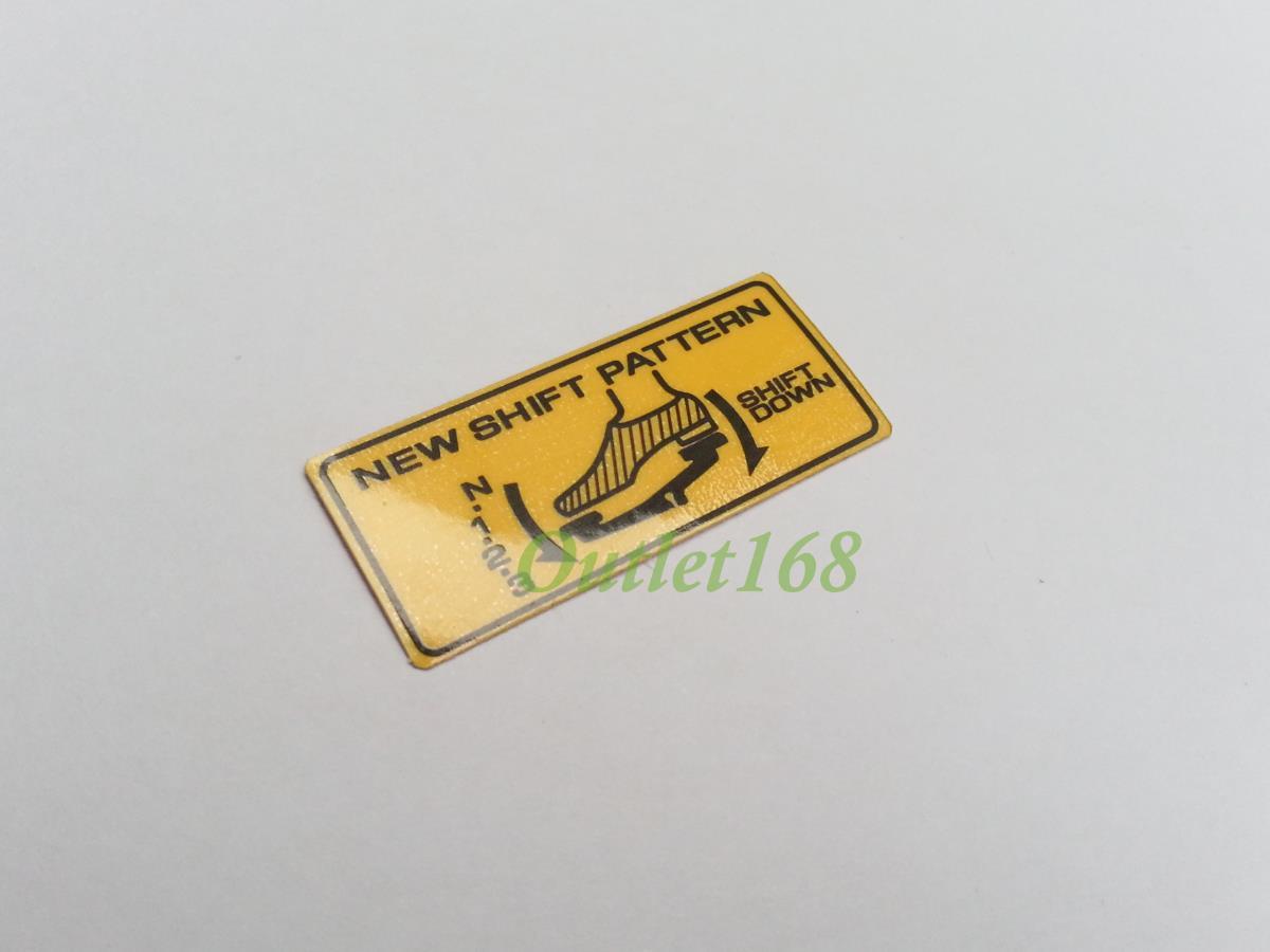 HONDA Dax 50 ST50 ST70 Z50 CF50 Chaly Sticker Shift Pattern Label