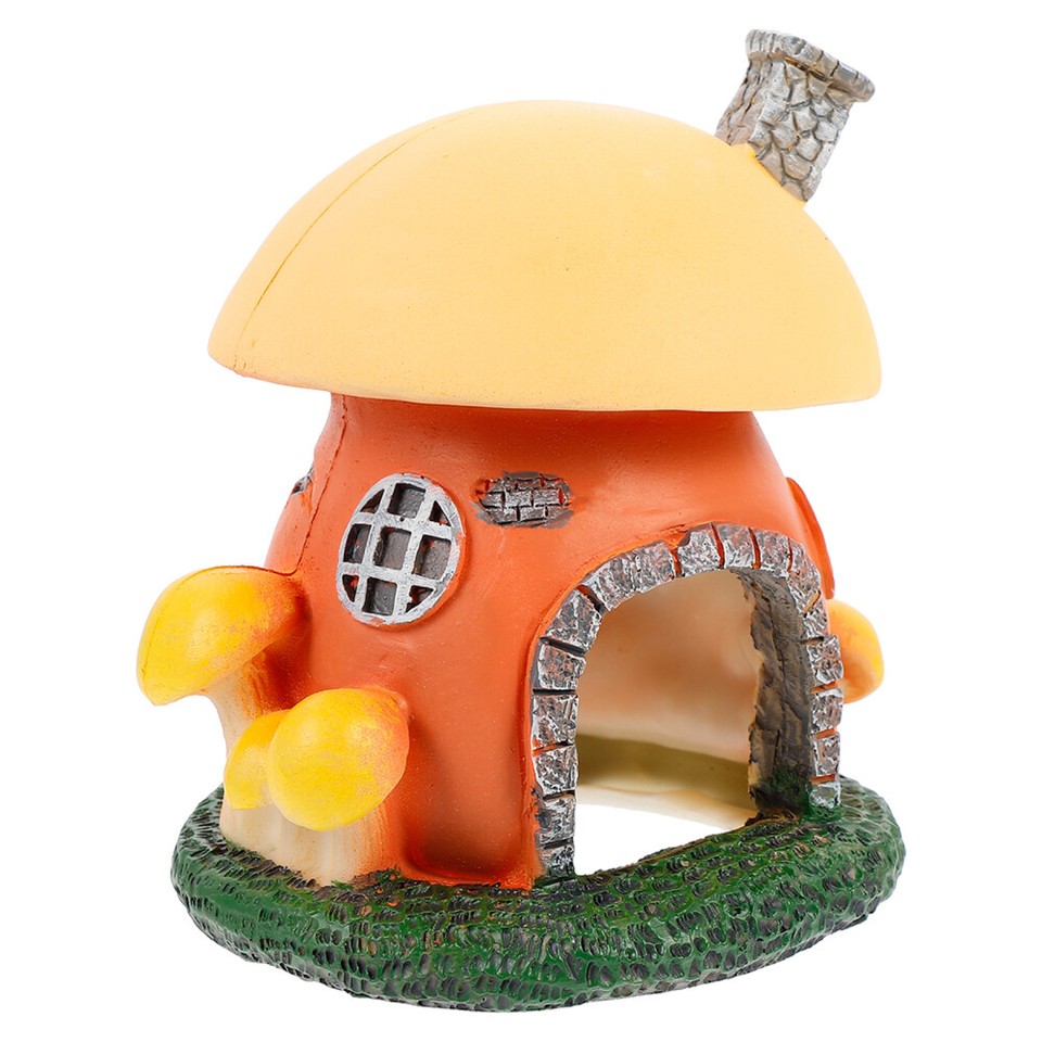 Fish Tank Escape Hole Aquarium Decoration Mushroom House Design eBay