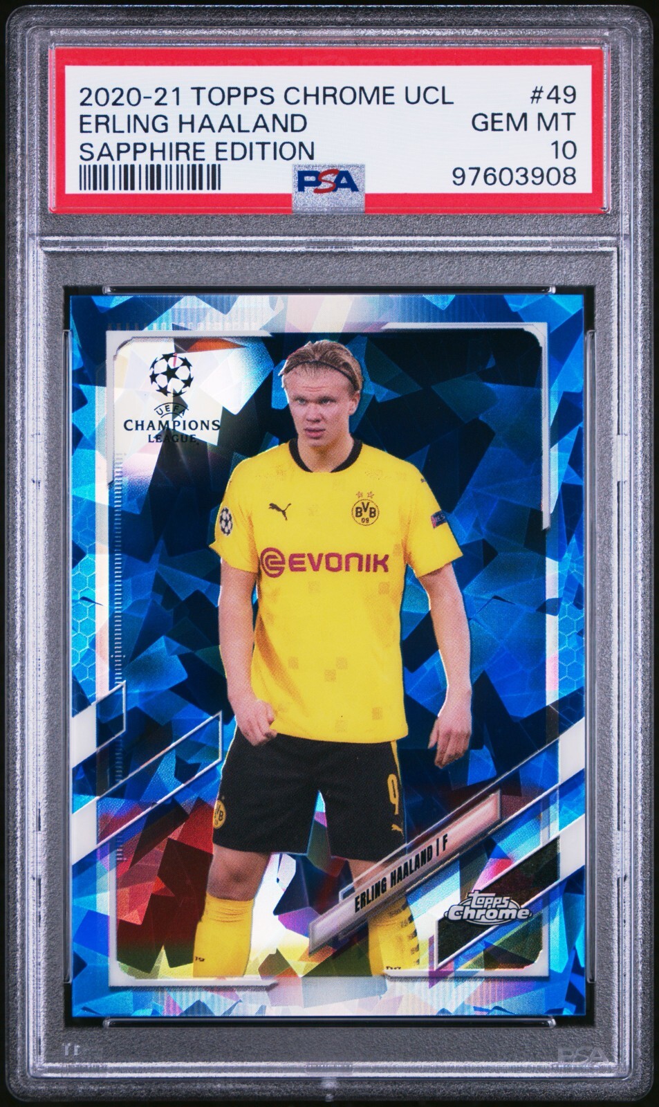 2020 topps uefa cl Haaland RCカード psa10 Erling Haaland