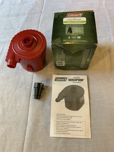 coleman quickpump 4d battery pump