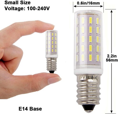 Dunstabzugshaube E14 LED Lampen, 5W LED Birne Ersatz für 45W Halogenlampen, Kalt - Bild 2 von 8