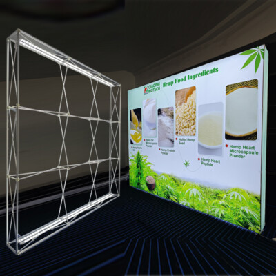 10ft Backlit Backdrop Wall Trade Show Display Booth LED