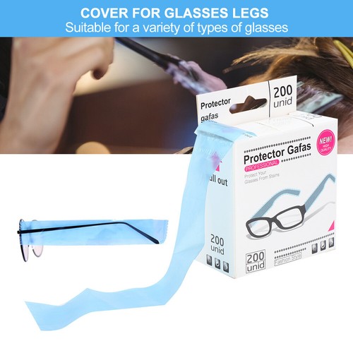 Helpful Disposable Glasses Leg Sleeve Protective Hairdressing Eyeglass