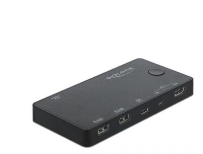 Delock KVM Switch HDMI / USB-C mit USB 2.0
