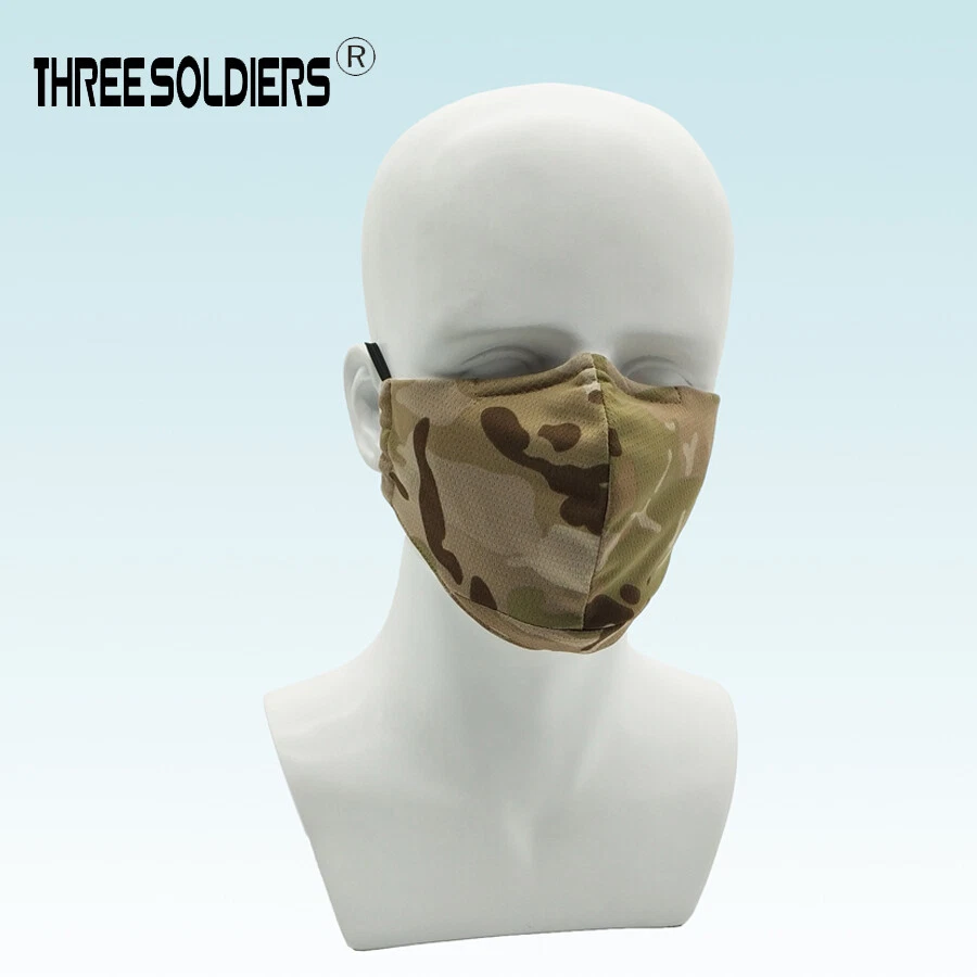 Outdoor Camo Face Mask Adjustable Washable Breathable Reusable for Women Men US - Image 4 of 4