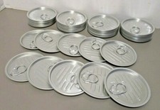 50 Pack  83mm Ring-Pull Canning Lid  Easy Open  Tinplate  Round  Full Aperture