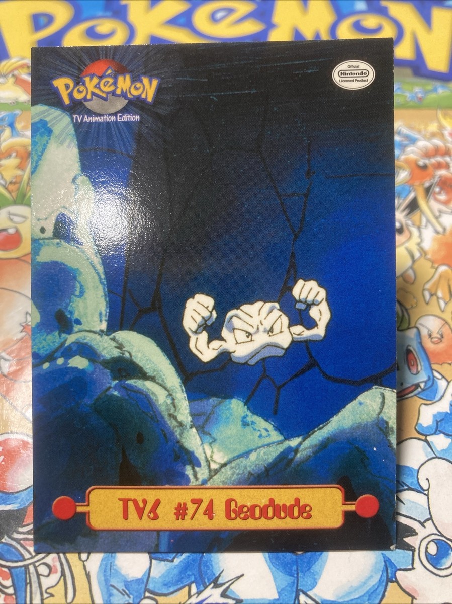 Pokémon TCG Topps TV6 #74 Geodude TV Animation Edition Puzzle Card