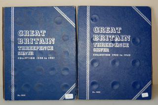 Great Britain Silver Threepence Collection 1840 1932 SEVENTY ONE SILVER COINS