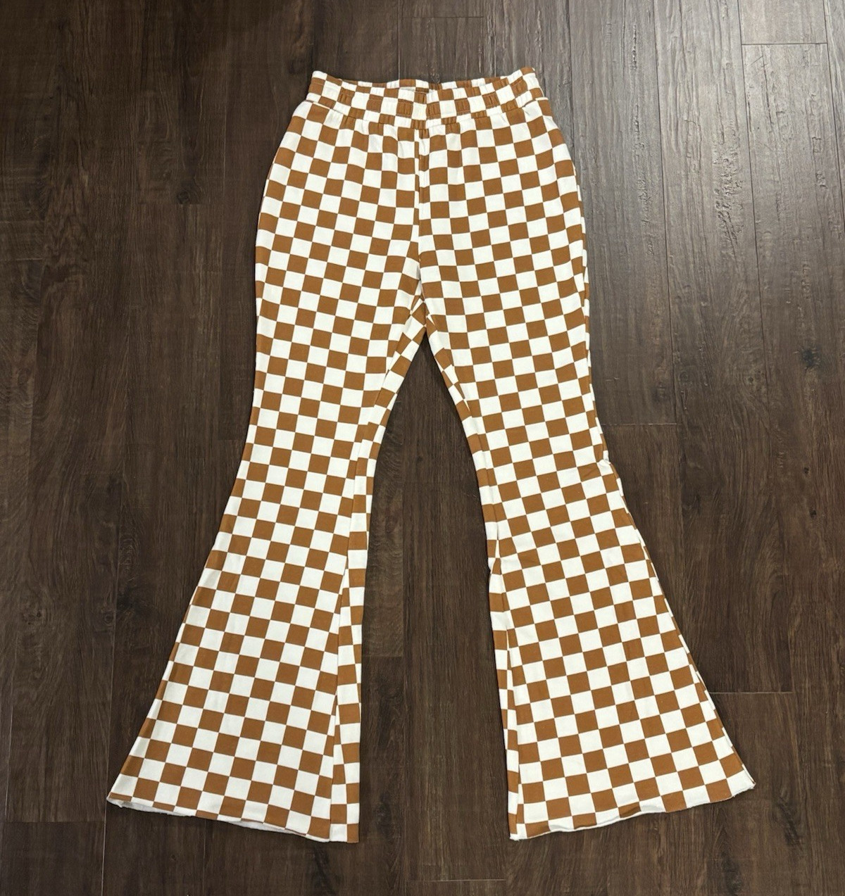 Grayson Threads Checkered Bell Bottom Flared Leg … - image 2