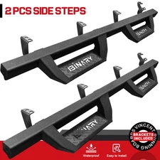 Drop Running Board For 22-26 Toyota Tundra CrewMax Nerf Bar BLK Side Step BHZ