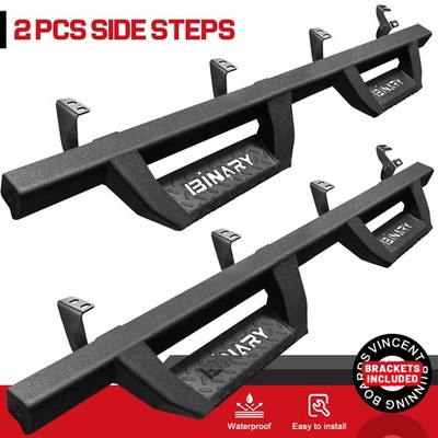 Drop Running Board For 22-26 Toyota Tundra CrewMax Nerf Bar BLK Side Step BHZ