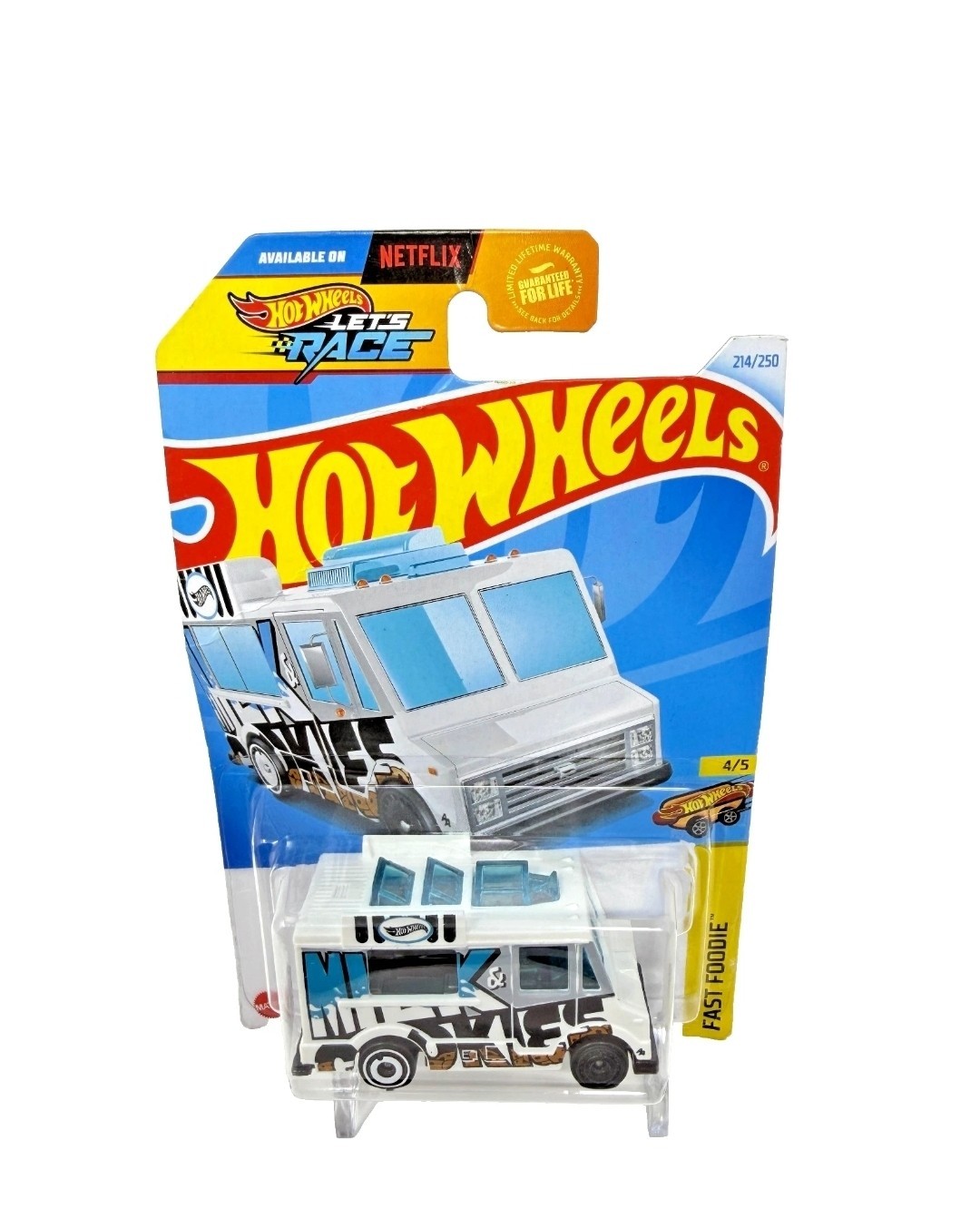 Hot Wheels 2021 Quick Bite Milk & Cookies Food Truck 214/250 Fast Foodie NEW