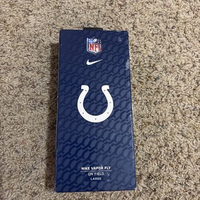 Indianapolis Colts Hyperfuse Nike Vapor Fly Gloves - Large