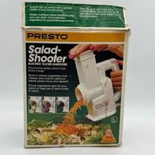 PARTS ONLY Presto SaladShooter Electric Slicer Shredder White Vintage