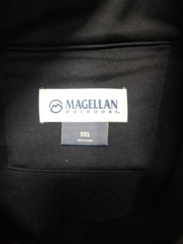 Magellans Travel Gear Vest Men XXL Beige Full Zip Pockets Outdoor Hiking Fishing image 5