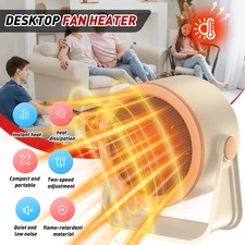 Portable Electric Heater For Indoor 1000W PTC Smart Warmer For Office Home Room