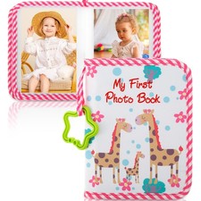 Baby Photo Album Practical First Photo Album Cute Soft Cloth Photo Book Easy ...