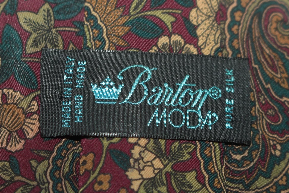 Corbata de seda BARTON MODA Made in Italy F85235 Foto 4 de 4