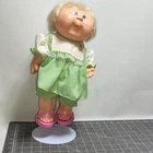 Vintage 1987 13" cabbage patch doll blonde hair blue eyes pink sandals vinyl