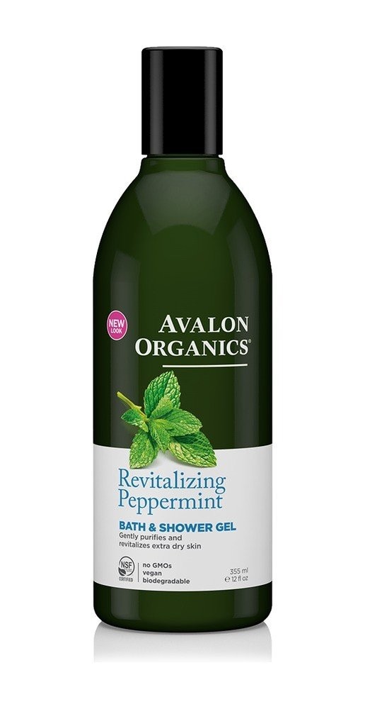Avalon Organics Восстанавливающий гель для ванны и душа с перечной мятой жидкость 12 унций 4290₽