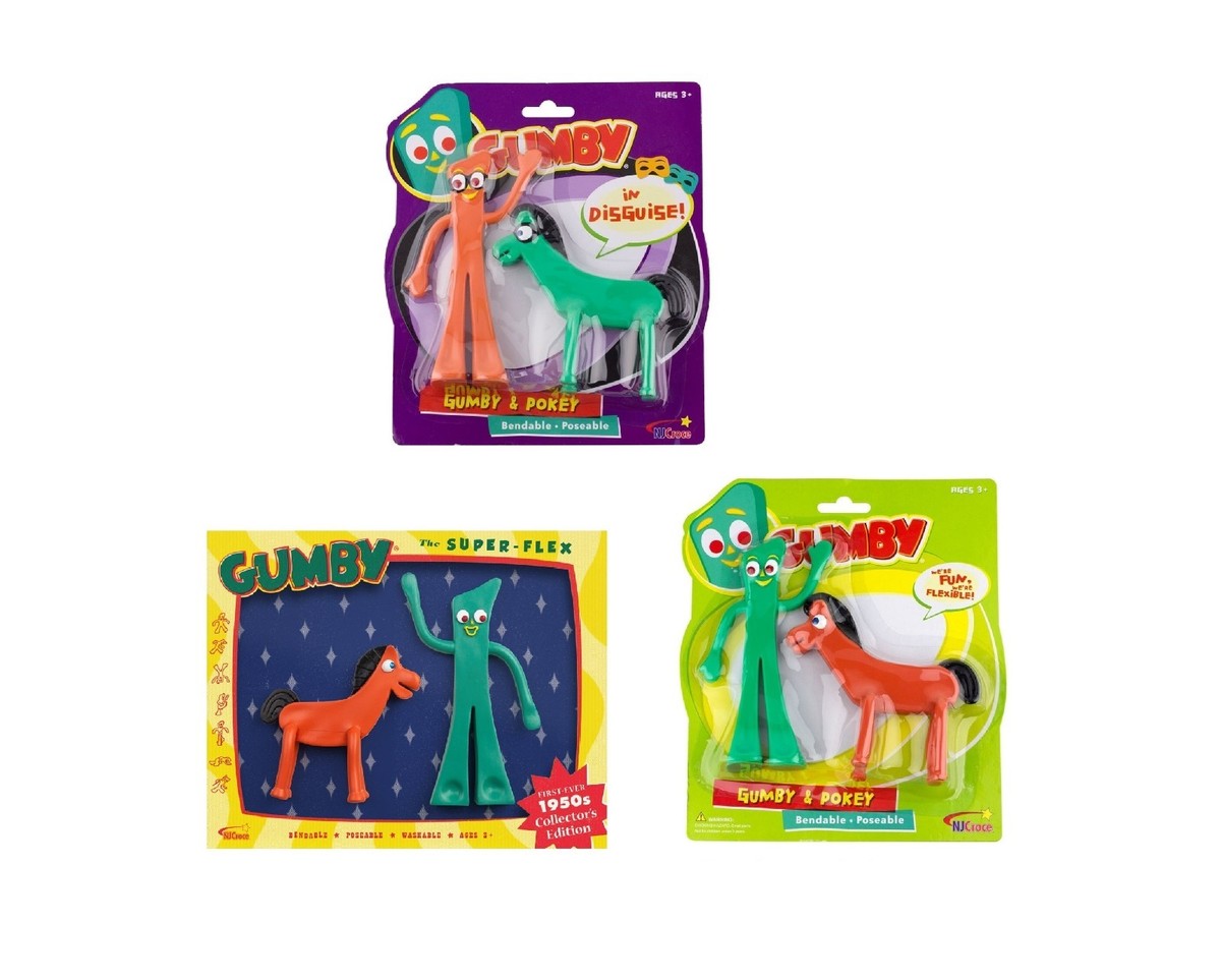 GUMBY フィギュア まとめ売り Gumby and Friends Bendable Figure Pokey Gumby In Disguise | eBay
