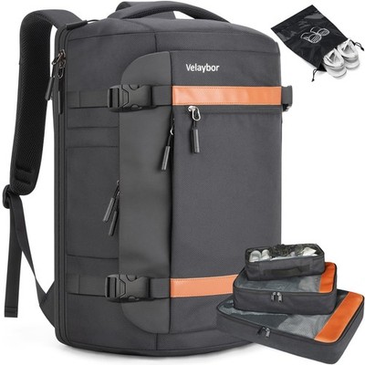 42L Travel Backpack with 4 Packing Cubes, TSA Friendly Flight Approved Carry-...