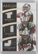 2015 Panini Immaculate Trios Jerseys Gold 2/25 Bryce Petty Devin Smith k4s