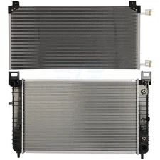 For 1999-10 2013 Chevy Silverado 1500 V8 Aluminum Radiator&Condenser Cooling Kit