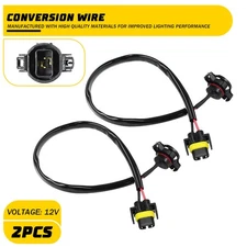 2PCS 5202 H16 to H11 H8 880 Fog Light Conversion Wire Harness Pigtail Extension