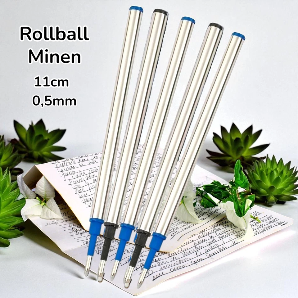 Kugelschreiber Minen Rollerball 0.5mm Ersatzmine, Tintenroller, Kugelschreiber