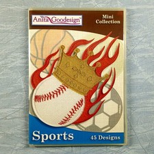 Anita Goodesign Mini Collection Embroidery CD - Sports