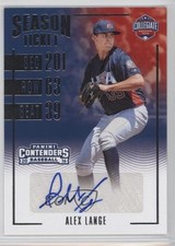 2016 Panini Elite Extra Edition USA Baseball Contenders Alex Lange Auto 4l3