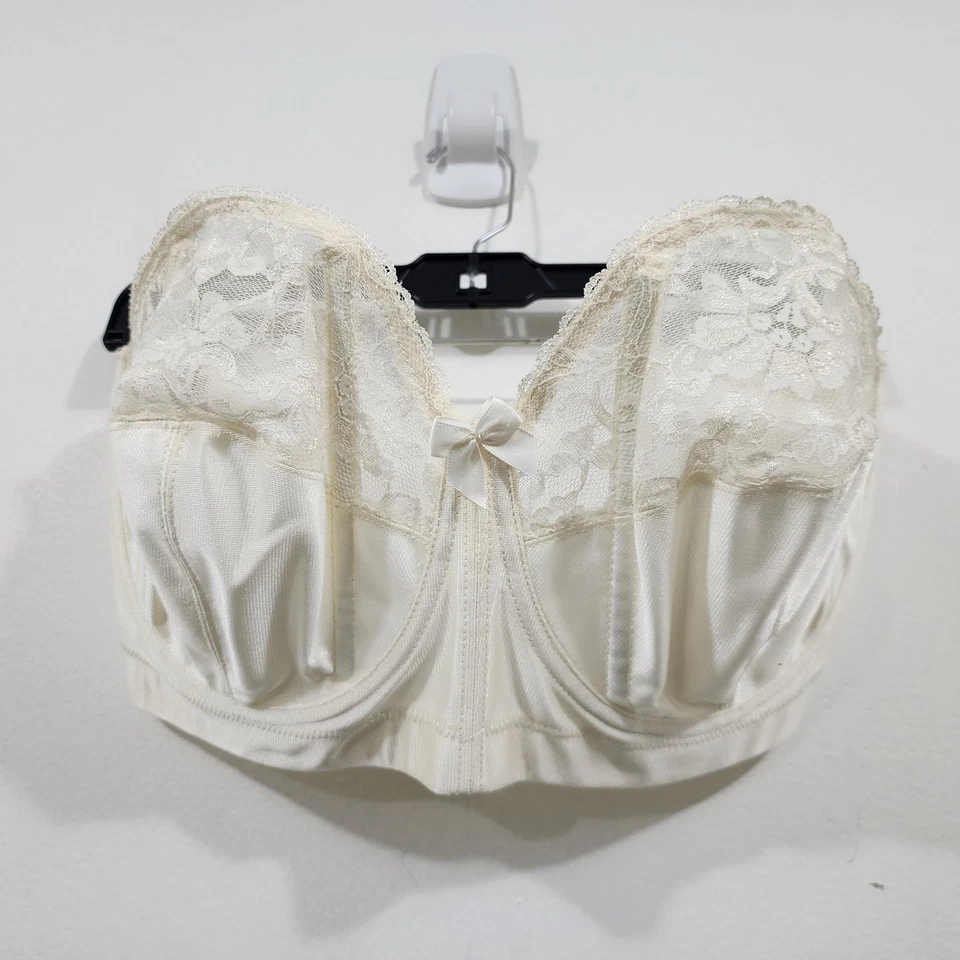 Goddess женщин плюс размер без бретелек на косточках бюстгальтер слоновой кости кружева 46C сексуальный кружевной нейлона - Изображение 2 из 4