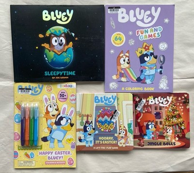 Bluey Book Bundle: Sleepytime Jingle Bells Happy Easter, Bluey Fun and Games