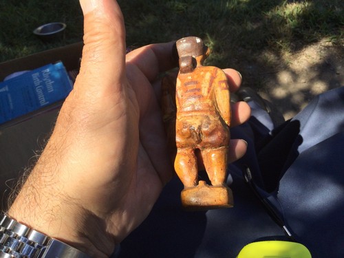 Old Grand Tour Egyptian Pottery Painted Servant Figure No Reserve - Picture 4 of 8
