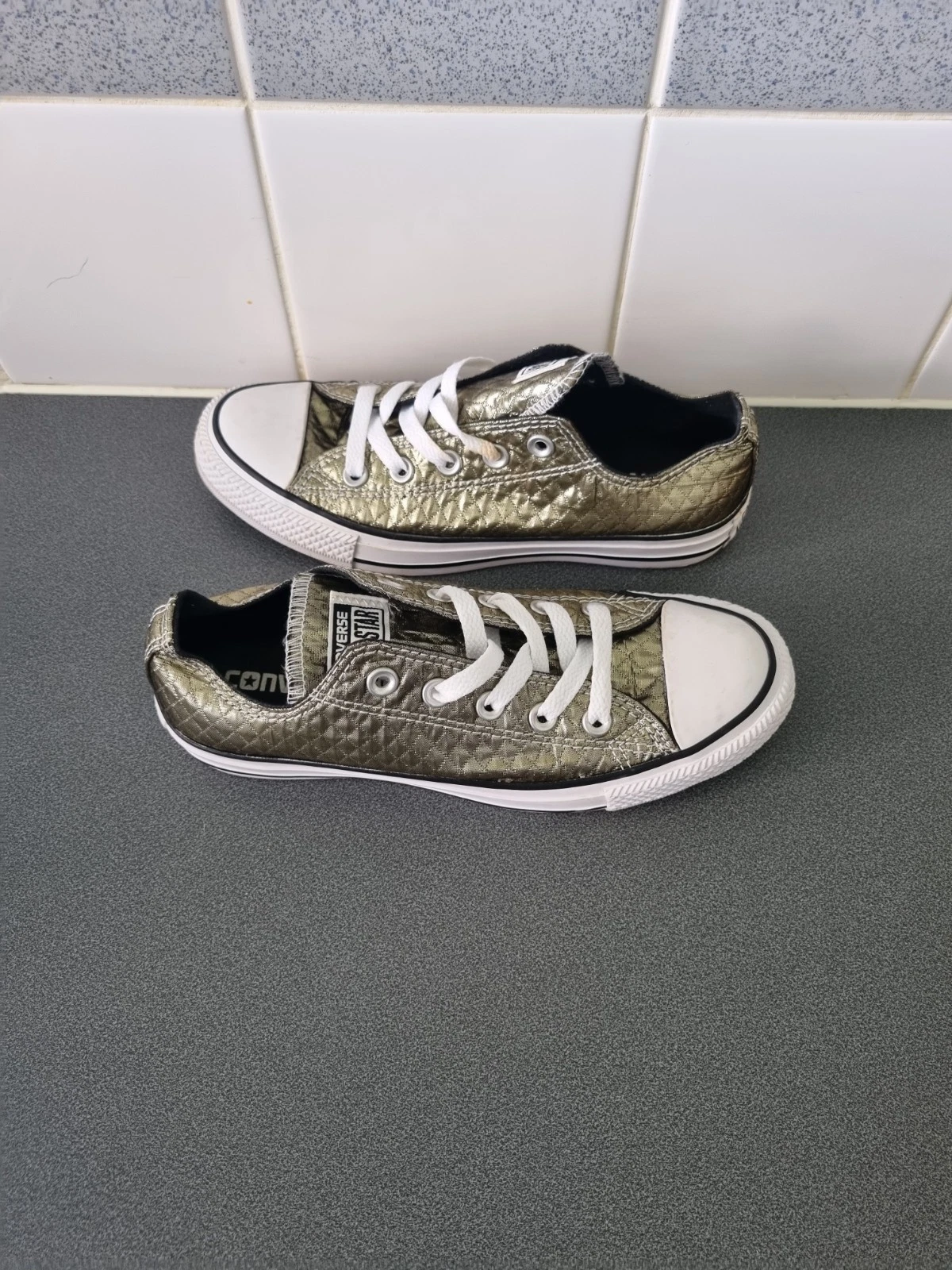 CONVERSE ALL STAR DONNA ORO E NERO TAGLIA 4